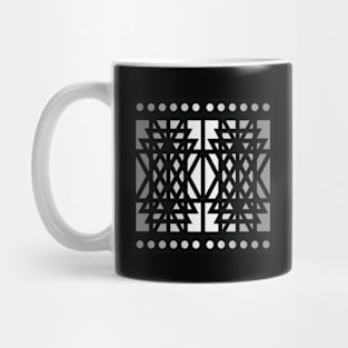 “Dimensional Bloom” - V.1 Grey - (Geometric Art) (Dimensions) - Doc Labs Mug